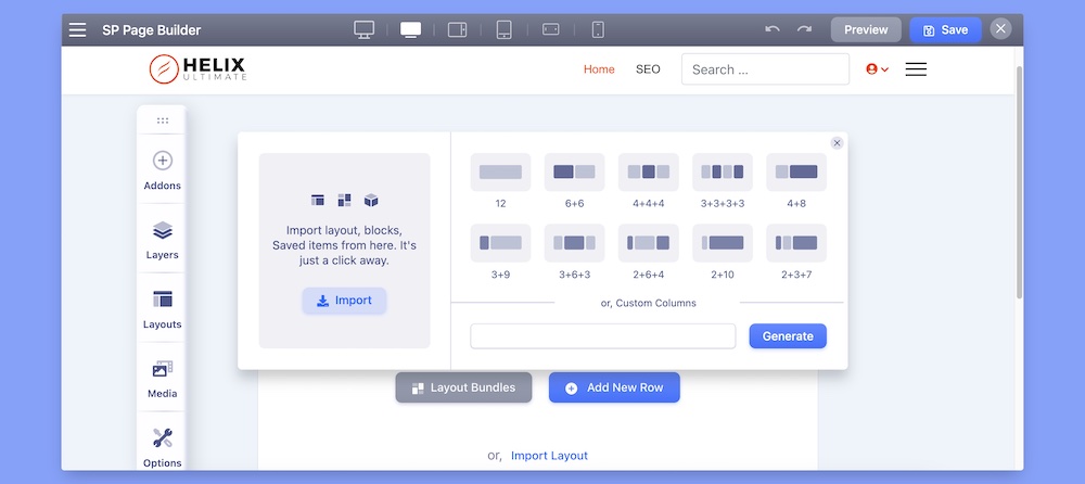 4 Adding new row and colums to place the lottie animations 73b39
