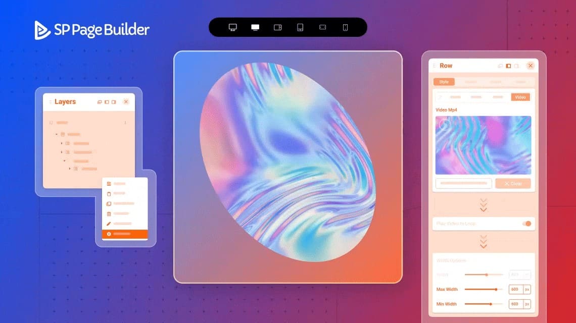 Легко создавайте видеомаски для вашего сайта Joomla с помощью SP Page Builder
