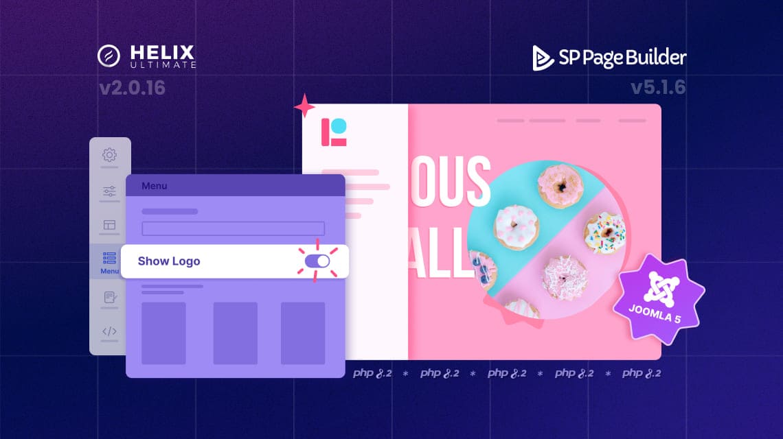 Обновления Helix Ultimate и SP Page Builder для Joomla 5 с поддержкой новых версий PHP