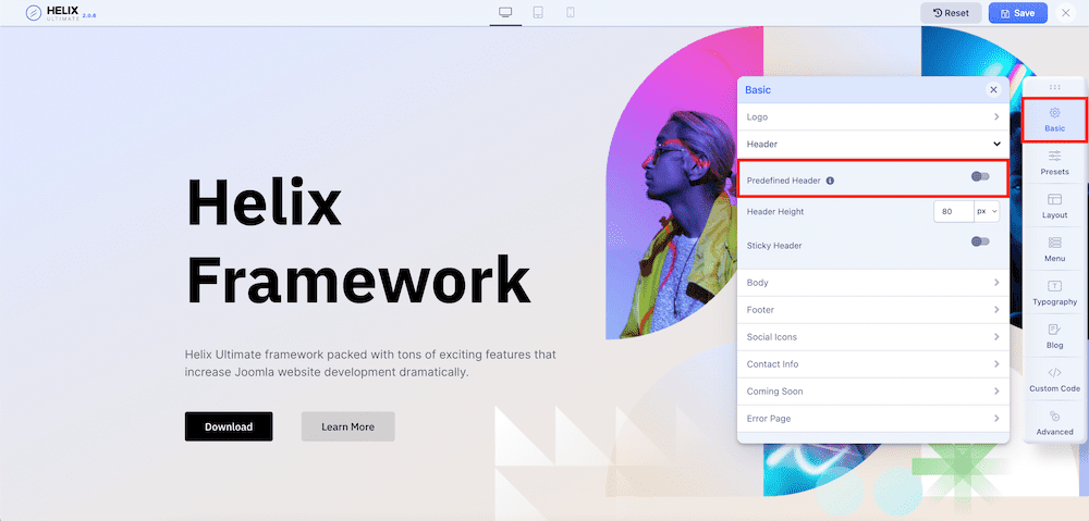 How to Create a Custom Header Using Helix Ultimate 2 b9b2d