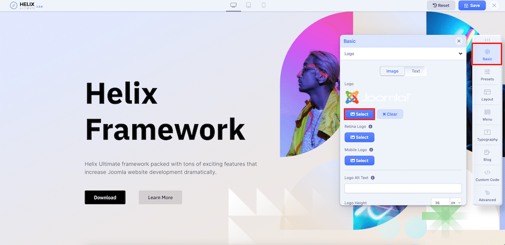 How to Create a Custom Header Using Helix Ultimate 3 4f086