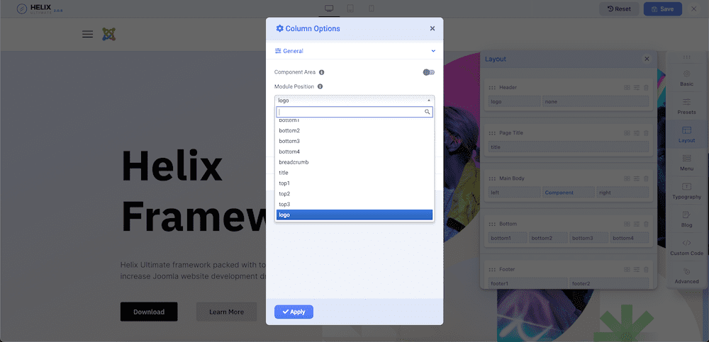 How to Create a Custom Header Using Helix Ultimate 7 1e2ef