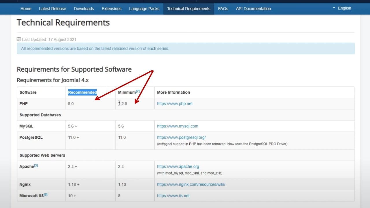 Kak obnovit versiyu PHP na Joomla 3 0026b