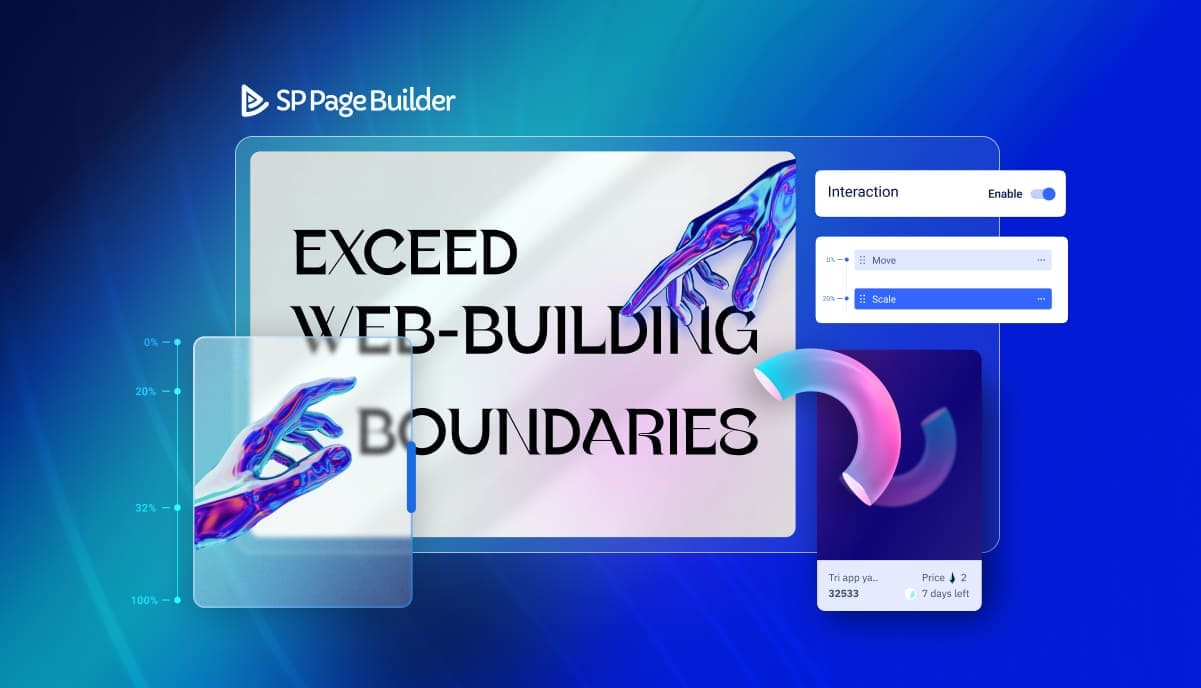 Дизайним с помощью интерактивного и анимационного конструктора SP Page Builder