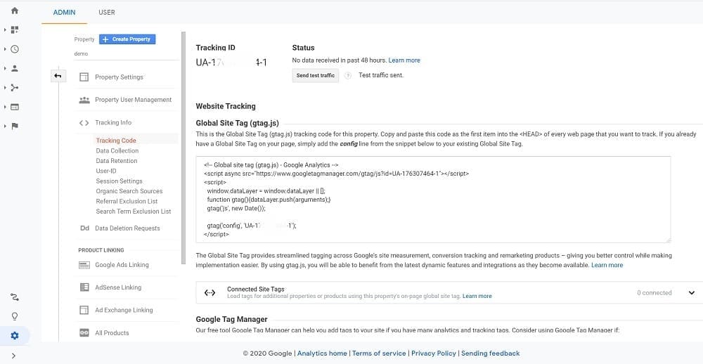Google Analytics на сайте Joomla