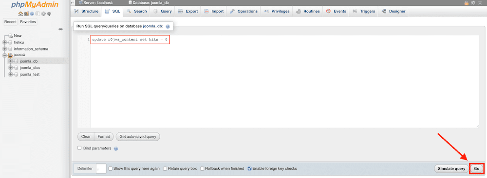 how to reset article hits in joomla 4 6 5eaf8